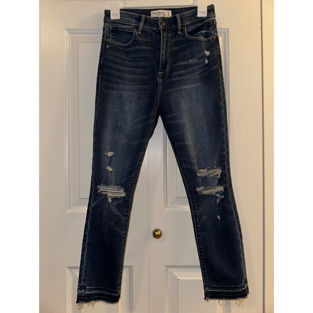 Abercrombie The Super Skinny High Rise Ankle Jean 27